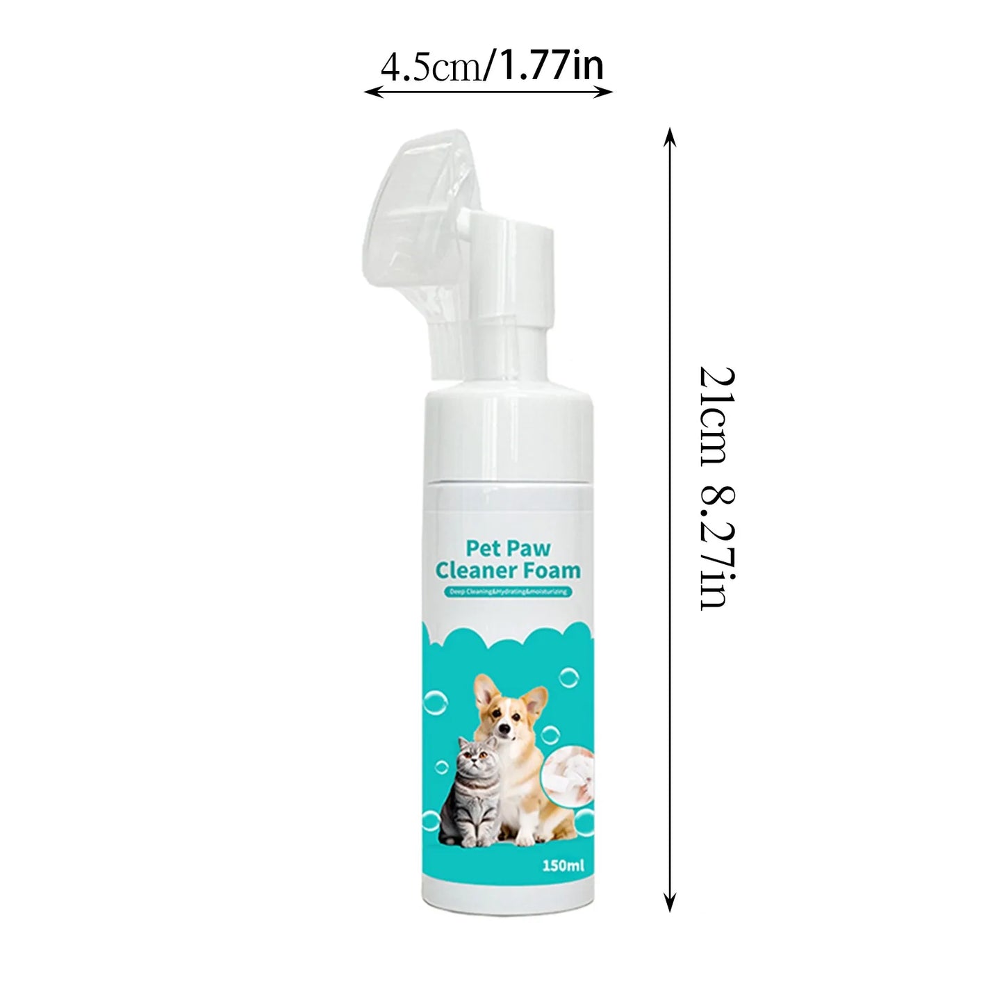 150ml Pet Foot Cleaning Foam Paw Cleaner Dog Cleaning Foam