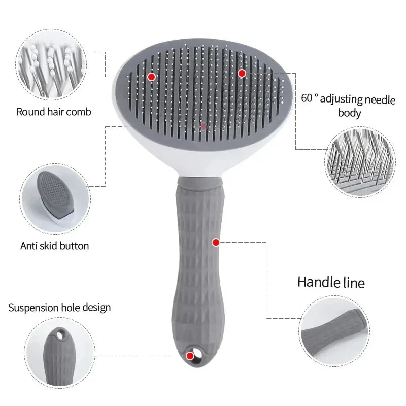 ProGroom™ Self-Cleaning Pet Brush (Pawsenti)